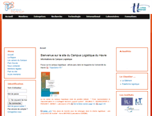 Tablet Screenshot of campus-logistique.crihan.fr